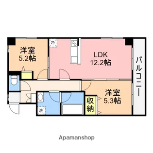 SHINANOビル【7階】の間取り