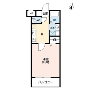 ハイブリッジ【1階】の間取り