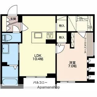 笹口レジデンス【2階】の間取り