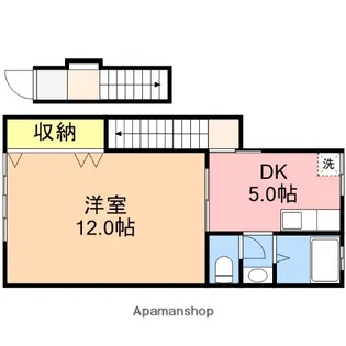 ボヌール東万代【2階】の間取り