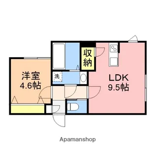 ガーデンシティ神道寺【1階】の間取り