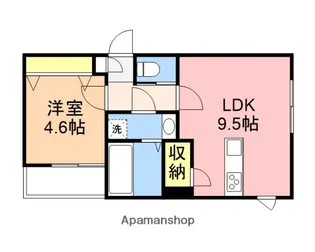 ガーデンシティ神道寺【3階】の間取り