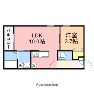 THE URBAN南万代町【3階】の間取り