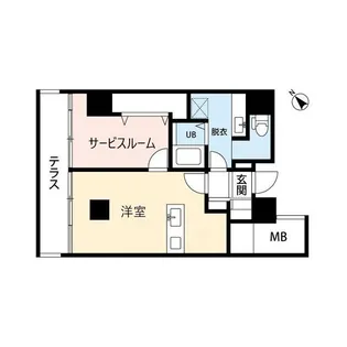 ザ・パーク一番堀【4階】の間取り