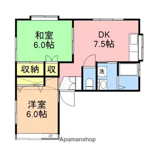 メゾンドルチェ【202号室】の間取り