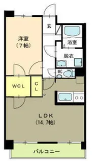 レデス幸【6階】の間取り