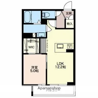 シャーメゾン万代ウェスト【2階】の間取り