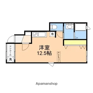 UN HEUREUX上木戸【1階】の間取り