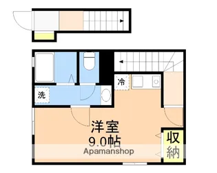 BLUE HOUSE(ブルーハウス)【2階】の間取り