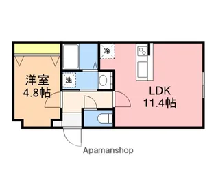 CASA VENTO【102号室】の間取り