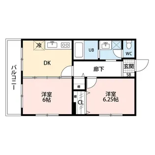 アーバン本町【3階】の間取り