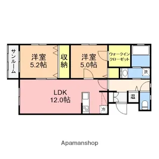 カズミマンション【301号室】の間取り