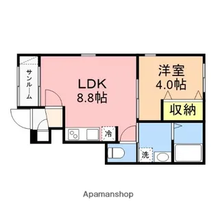 ラングド・ビオレ【1階】の間取り