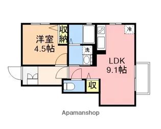 LETOIT FIORE【1階】の間取り