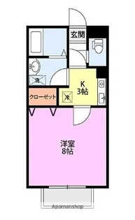 グランメールⅡ【2階】の間取り