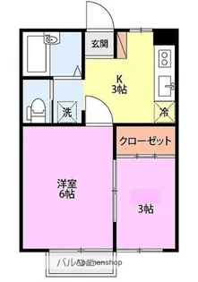 サンモール【107号室】の間取り