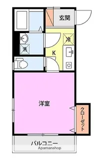 セコンドハイムオヤマ【3階】の間取り