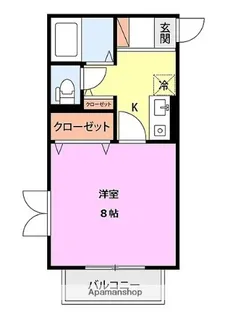 セコンドハイムオヤマ【1階】の間取り