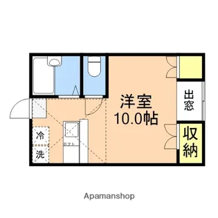 プレジール紫竹山【102号室】の間取り
