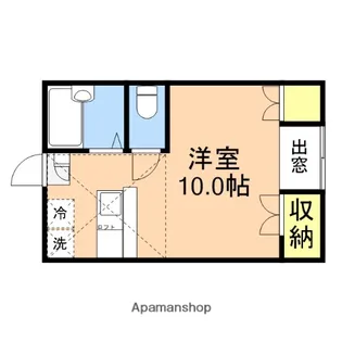 プレジール紫竹山【101号室】の間取り