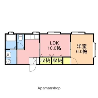 エクセル東明【2-B号室】の間取り