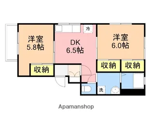 ビーハイブA棟【1階】の間取り