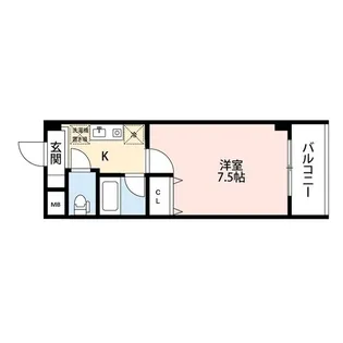 パンウエストリート【7階】の間取り