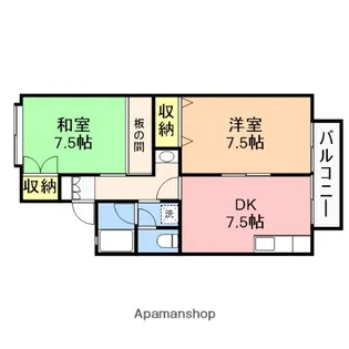 エルフォード有楽【C号室】の間取り