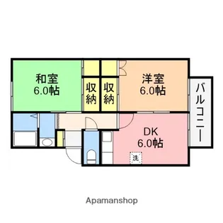 カーサM【2階】の間取り