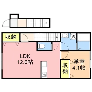 MAISON DE RICH ANNEX【2階】の間取り