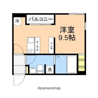 ガーデン都季【3階】の間取り