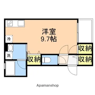 LAGURE紫竹山【2階】の間取り