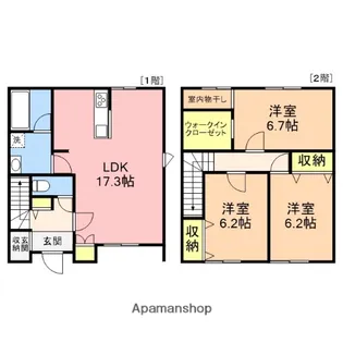茗荷谷ヒルズⅠ【A号室】の間取り