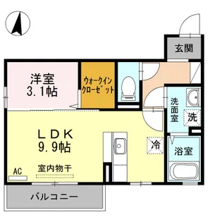 エテルナ リアン【3階】の間取り