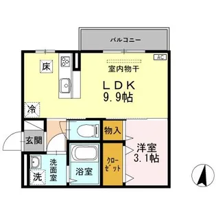 エテルナ リアン【1階】の間取り