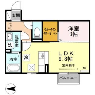 ソレイユ ルバンⅢ【1階】の間取り