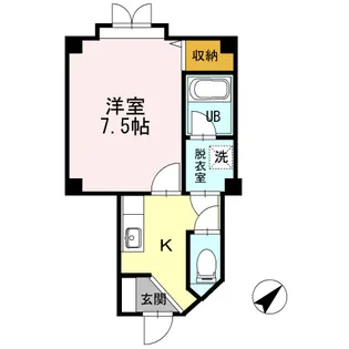 ウェルネス万代【1階】の間取り
