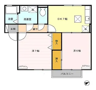 セジュールFXK B【1階】の間取り