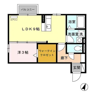 レコルト Ⅱ A【2階】の間取り