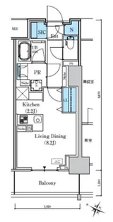 1Rの間取り画像