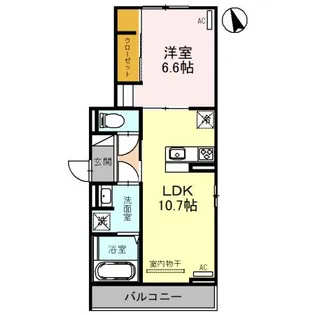 DROOM女池上山Ⅱ【3階】の間取り