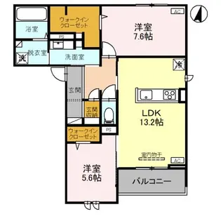 DーROOM ウルズ【3階】の間取り