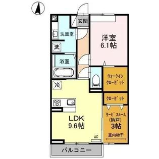 ピアット【2階】の間取り