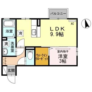 ドマーニ B【2階】の間取り