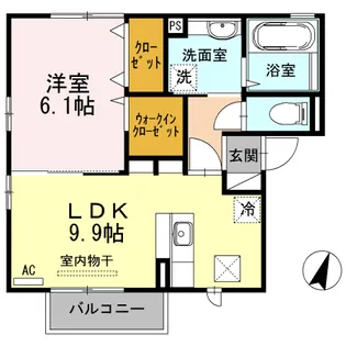 サンボナール【1階】の間取り