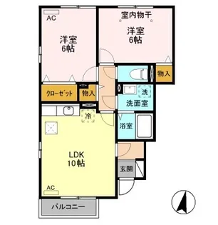 レコルト ABC【1階】の間取り