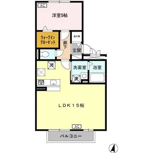 メイプルリーフ【1階】の間取り