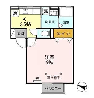 モア・紫竹【2階】の間取り