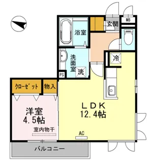 フレッサ A【2階】の間取り