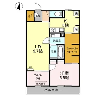 SKY TERRACE Ⅰ【3階】の間取り